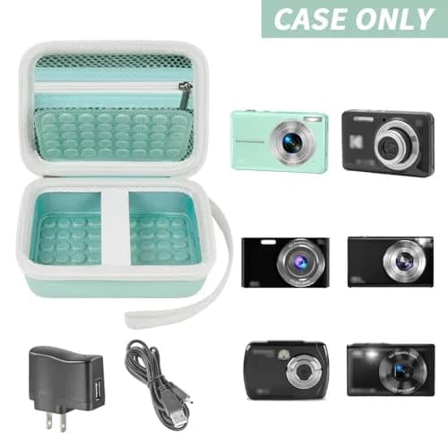 Boobowl Camera Case for Kodak PIXPRO FZ55/FZ45 & CAMKORY Cameras | 10.8 cm x 7.5 cm x 6.5 cm (4.25" x 2.95" x 2.55") thumbnail 2