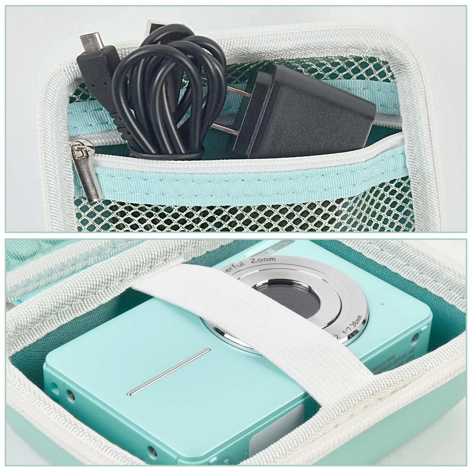 Boobowl Camera Case for Kodak PIXPRO FZ55/FZ45 & CAMKORY Cameras | 10.8 cm x 7.5 cm x 6.5 cm (4.25" x 2.95" x 2.55") - view 3