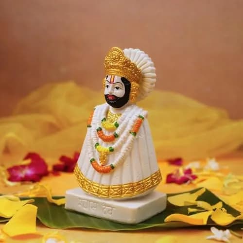 Servdharm Khatu Shyam Statue Resin 14.9cm (5.9") | Authentic Indian Idol for Home Decor, Puja, and Gifting thumbnail 3