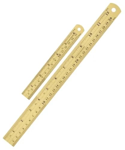 Mr. Pen Metal Straight Edge Ruler, 2 Pack, 6" & 12" | Durable Stainless Steel, Precise Metric & Imperial Measurements thumbnail 1