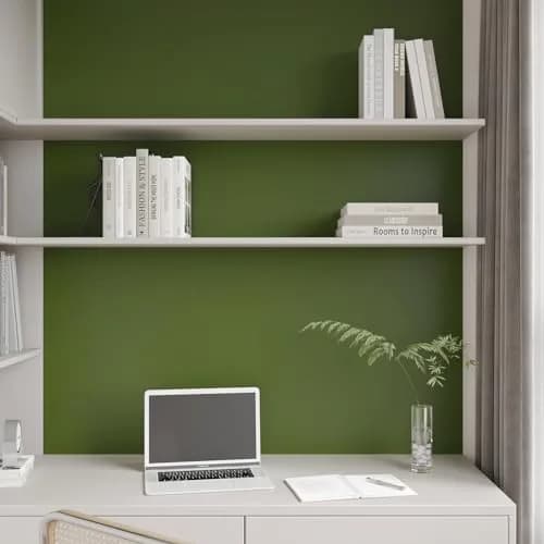 CHIHUT Olive Green Peel and Stick Wallpaper 17.7''x100'' | Self-Adhesive Vinyl Film for Cabinets & Walls thumbnail 5