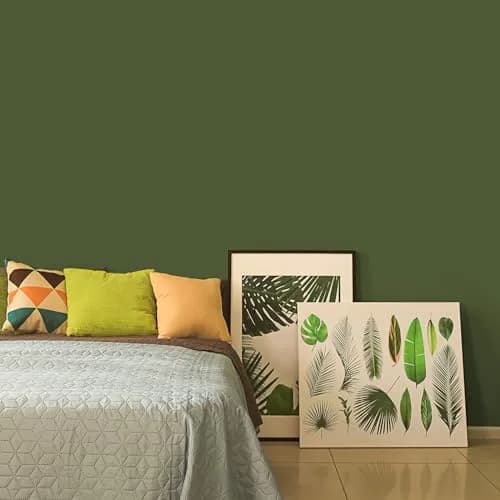 CHIHUT Olive Green Peel and Stick Wallpaper 17.7''x100'' | Self-Adhesive Vinyl Film for Cabinets & Walls thumbnail 2