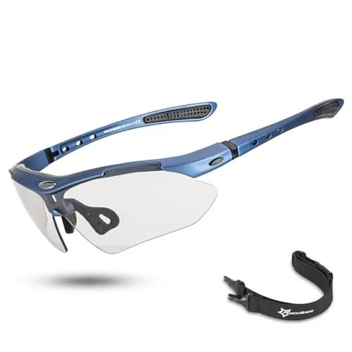 ROCKBROS Photochromic Sports Sunglasses Mens Cycling Pickleball Glasses | UV & Glare Control thumbnail 1