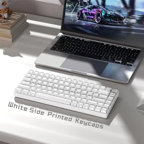 Womier White Lusterfly Jelly Keycaps | 113 Keys Side Printed OEM Profile for MX Switches thumbnail 6