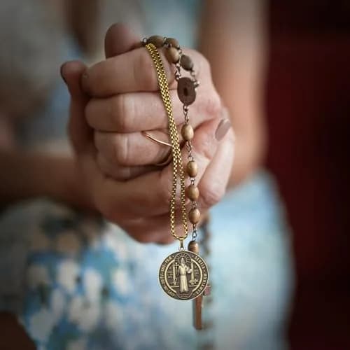 Anwlki St Benedict Necklace Pendant 60cm (23.62in) | Faith & Protection Symbol thumbnail 6