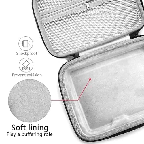 Musiin Premium Velvet Interior HardCase for Zoom G1X Four Pedal | Grey thumbnail 3