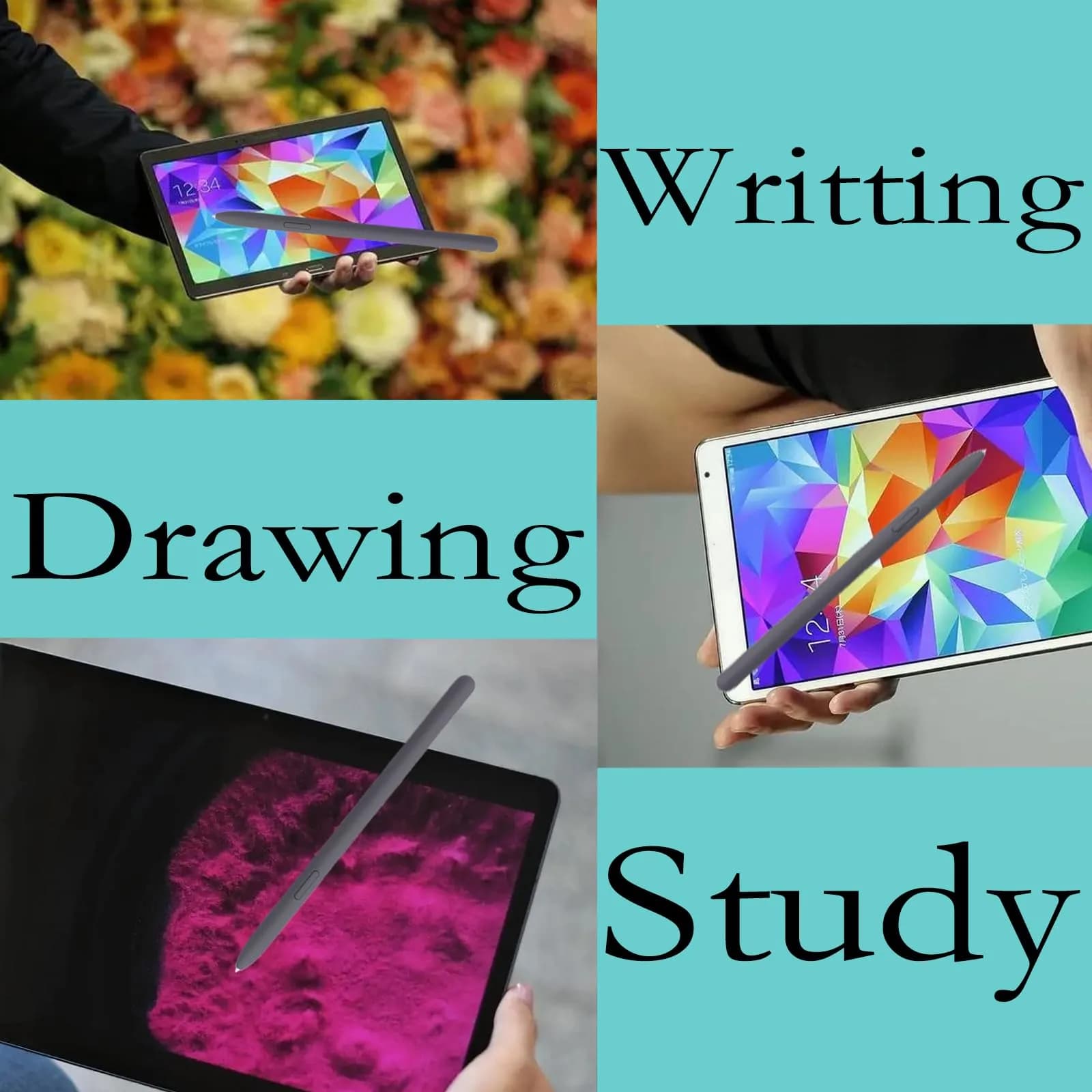 Dogxiong Grey Stylus Pen for Samsung Galaxy Tab S9 FE | 4096 Pressure Sensitivity + 5 Tips - view 6