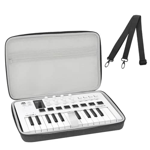 Musiin Premium Velvet Midi Keyboard Case Compatible with Arturia MiniLab 3 | Custom-fit, Rugged & Soft Velvet Lining (70-120 chars) thumbnail 1