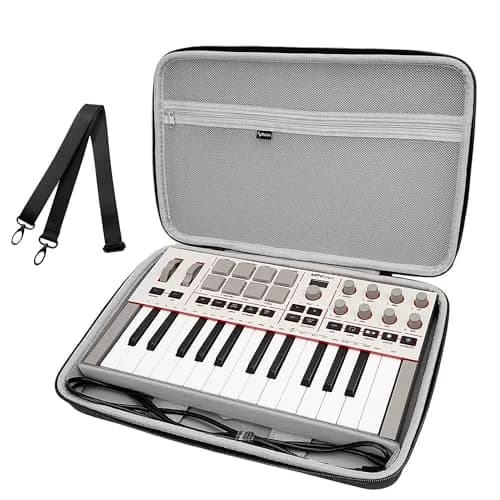 Musiin Premium Velvet Midi Keyboard Case Compatible with Arturia MiniLab 3 | Custom-fit, Rugged & Soft Velvet Lining (70-120 chars) thumbnail 2