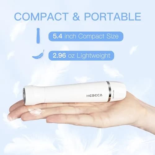 HEBECA Nose Hair Trimmer for Women and Men, 3-in-1 Electric Facial Hair Removal, Rechargeable, Waterproof, Portable, Face & Ear Razor (FT3001) | Hypoallergenic Stainless Steel thumbnail 5