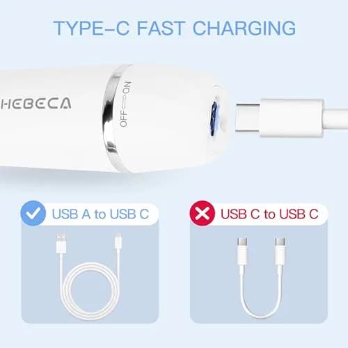 HEBECA Nose Hair Trimmer for Women and Men, 3-in-1 Electric Facial Hair Removal, Rechargeable, Waterproof, Portable, Face & Ear Razor (FT3001) | Hypoallergenic Stainless Steel thumbnail 8