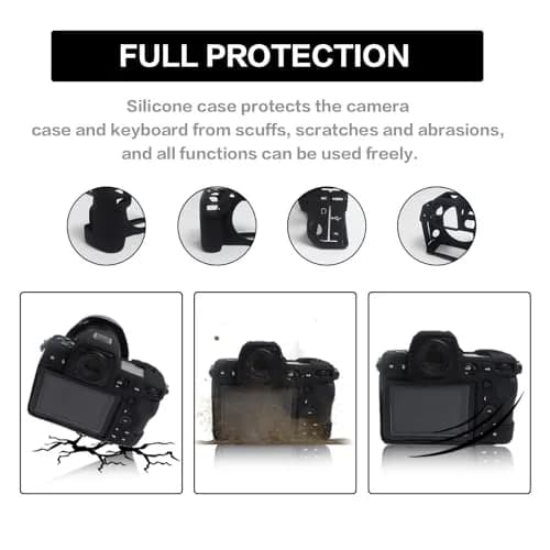 Easy Hood Z8 Camera Case Black | Soft Silicone Protective Cover for Nikon Z8 thumbnail 3