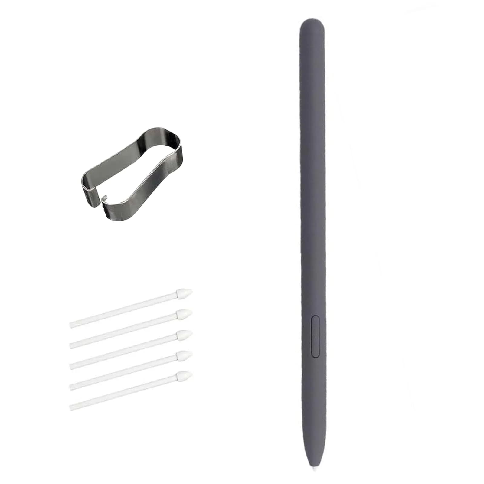 CaoXiong Galaxy Tab S9 FE S Pen Replacement | 4096 Pressure Levels, Purple, Compatible with Samsung Galaxy Tab S9 FE/S9 FE+ (70-120c) — Grey
