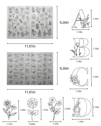 YUYUZSEN Water Soluble Hand Sewing Stabilizers 102pcs | Wash Away Embroidery Paper for Beginners thumbnail 2