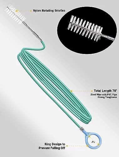 SARDVISA 2-Pack 78-Inch Flexible Sunroof Drain Brushes | Reach Curved Tubes to Remove Dirt and Debris thumbnail 2