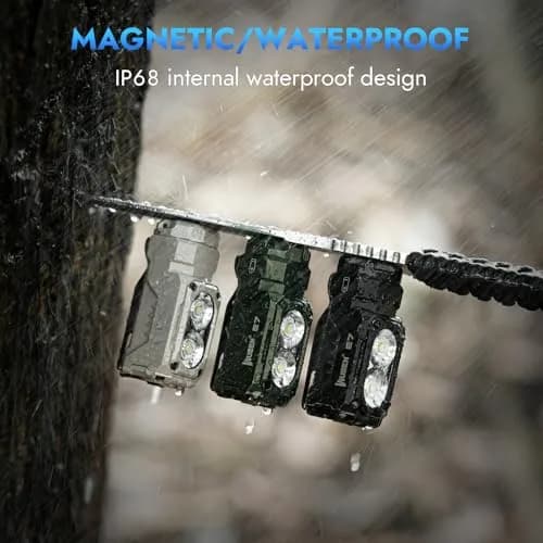 WUBEN E7 Mini Flashlight 1800 Lumens | IP68 Waterproof, Rechargeable EDC Torch with Magnet thumbnail 4