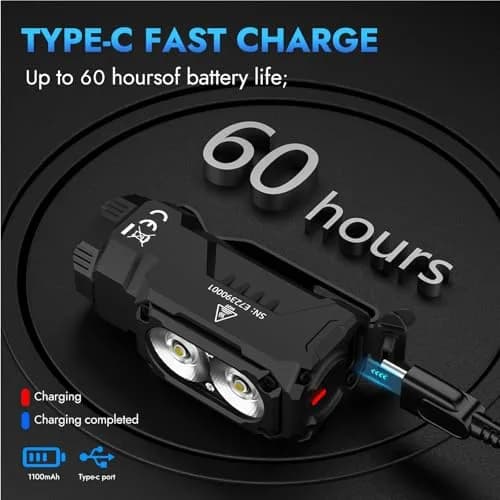 WUBEN E7 Mini Flashlight 1800 Lumens | IP68 Waterproof, Rechargeable EDC Torch with Magnet thumbnail 6