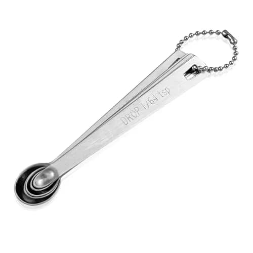 Esie Houzie Mini Measuring Spoons Set 10pcs, Drop, Smidgen, Pinch, Dash, Tad | Tiny Amounts for Baking & Spices thumbnail 4