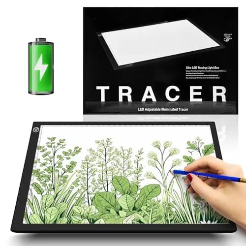 ME456 Rechargeable Drawing Board 15" (38cm) Light Pad | Adjustable Brightness LED Tracing Light Box thumbnail 1