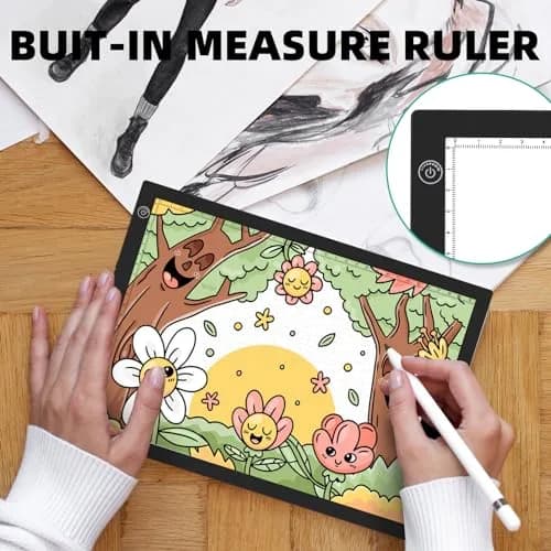 ME456 Rechargeable Drawing Board 15" (38cm) Light Pad | Adjustable Brightness LED Tracing Light Box thumbnail 6
