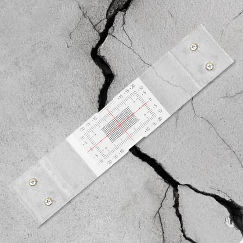 Mountlaser Standard Tell-Tale Crack Monitor 30PCS | Analog Crack Measurement Gauge with ±1mm Tick Marks - view 5