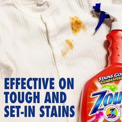 Zout Laundry Stain Remover Spray 22 oz | Effective on Blood, Grass & Oil Stains, Made in USA thumbnail 3