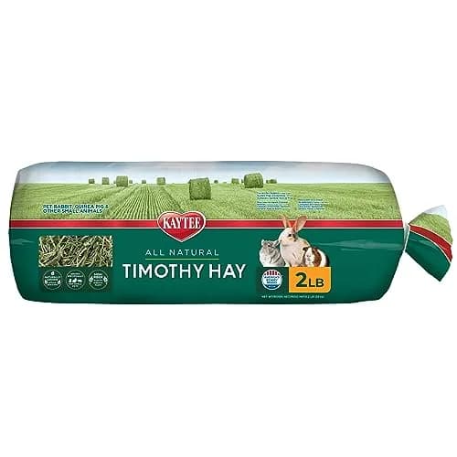Kaytee Timothy Hay for Rabbits, Guinea Pigs, Chinchillas & Small Animals, 2 lb (0.898 kg) | High Fiber Digestive Support thumbnail 1