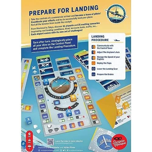 Scorpion Masqué Sky Team Cooperative Board Game | Ages 12+ | 2 Players thumbnail 2
