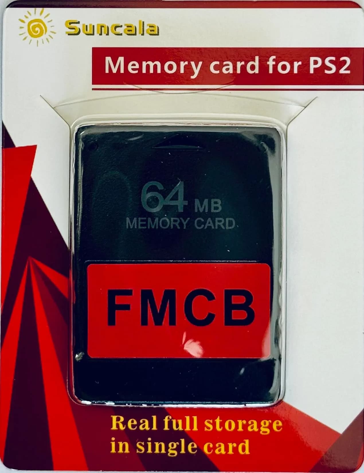 Suncala 64MB High-Speed Memory Card for PS2 | Supports FMCB v1.953 & Game Backup - main product image