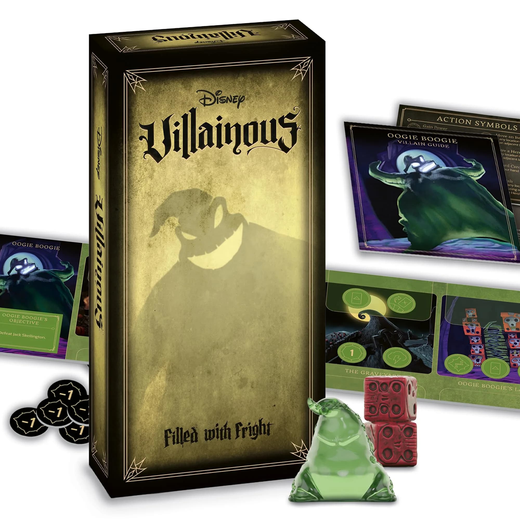 Ravensburger Disney Villainous Filled with Fright Strategy Board Game | Ages 10+ — Multicolor
