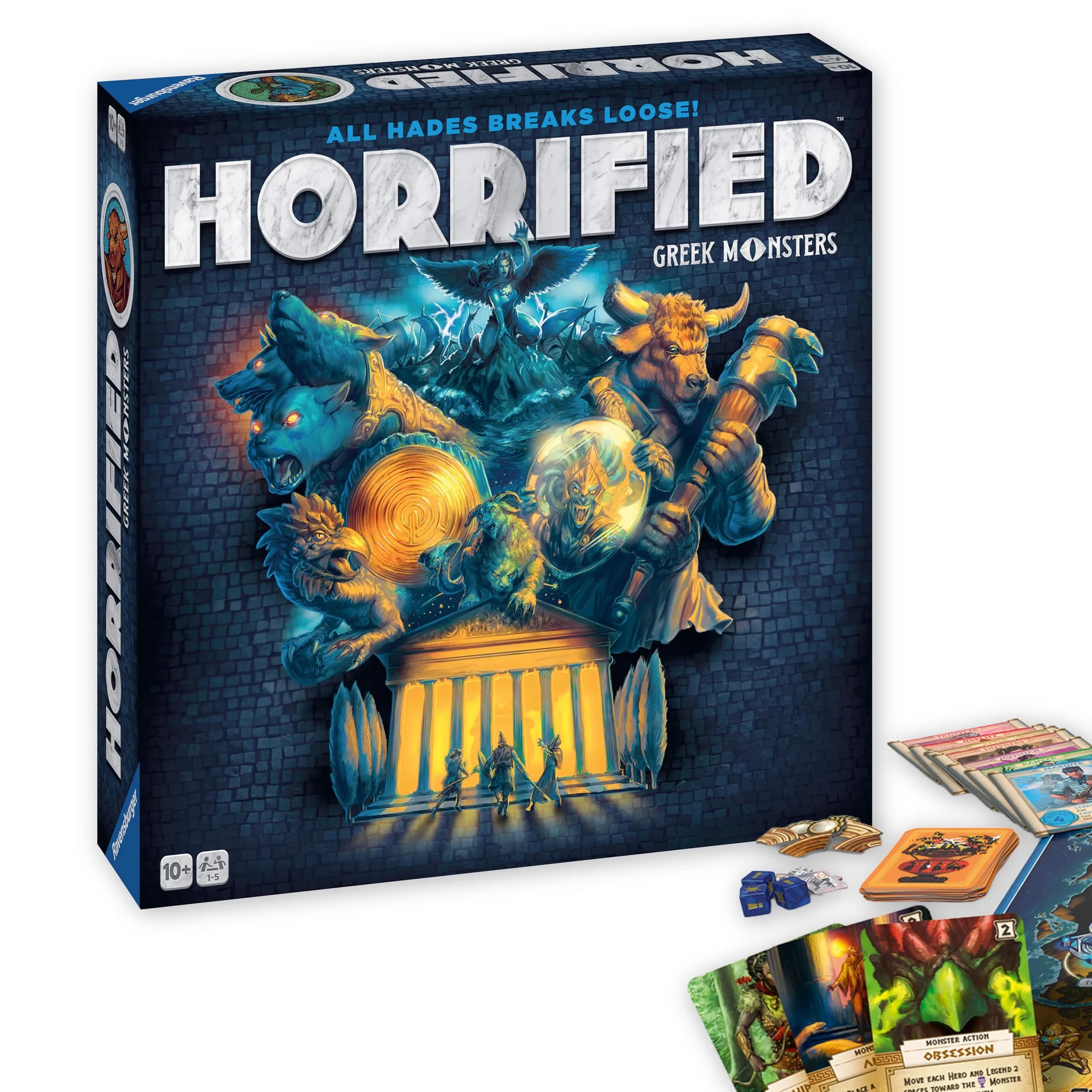 Ravensburger Horrified Greek Monsters Board Game | Cooperative Strategy for 1-5 Players (70-120 chars) - main product image