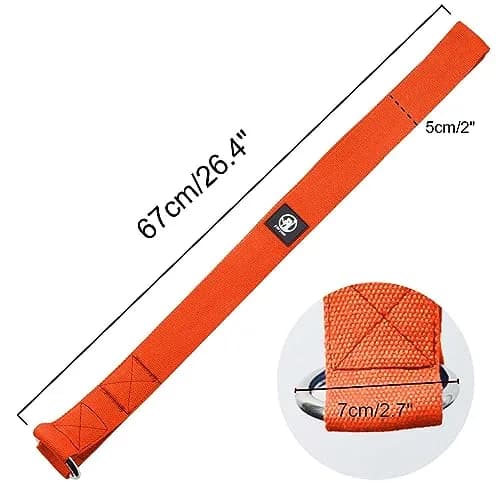 J Bryant Arm Wrestling Training Strap Belt Hand Grip Orange | Wrist Forearm Biceps Workout Equipment thumbnail 5