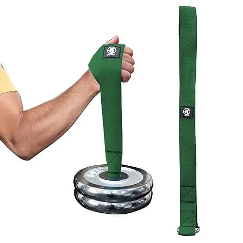 J Bryant Hand Strengthener Wrist Forearm Biceps Strap | Heavy-Duty 2mm Woven, Green thumbnail 4