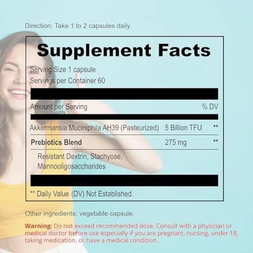 UpNourish Probiotics for GLP-1 Support, 60 Capsules | Supports Gut & Immunity thumbnail 5