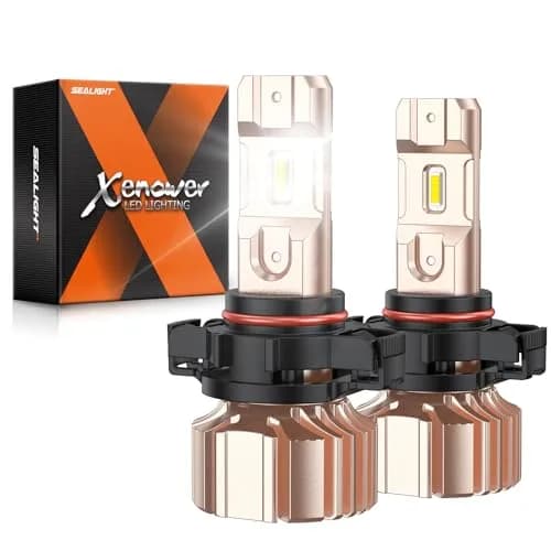 SEALIGHT 5202 LED Fog Light Bulbs 14000LM 6500K Cool White Pack of 2 | Superior Heat Dissipation for Clearer Night Driving thumbnail 1