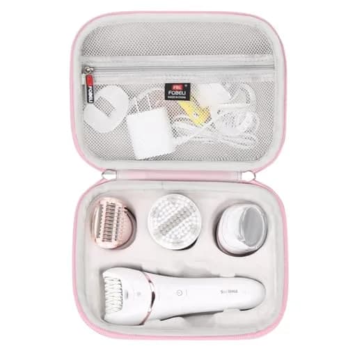 FBLFOBELI Hard Storage Case for Philips Epilator BRE740/14, EVA Protective Travel Bag (Black, 19.8cm x 16.3cm x 9.8cm) thumbnail 2