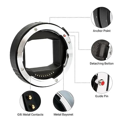 JJC Auto Focus Macro Extension Tube Set for L Mount Cameras & Lenses | 11mm & 16mm Tubes for Macro Photography thumbnail 5