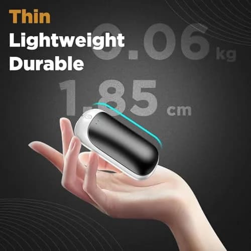 Lerat Rechargeable Hand Warmers 2 Pack | Portable Electric Pocket Heaters for Men Women Kids thumbnail 6