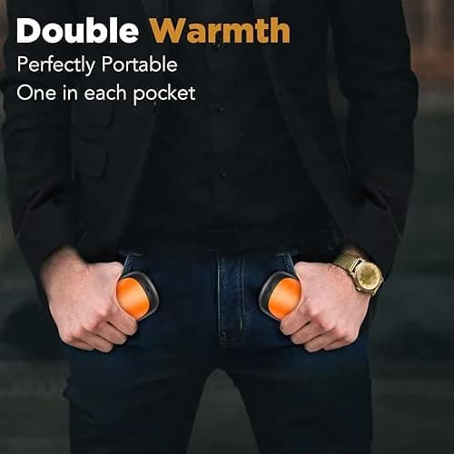 Lerat Rechargeable Hand Warmers 2 Pack 131°F Max Heat | 12-Hour Warmth for Extreme Cold thumbnail 5