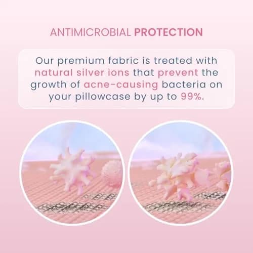CLEAN SKIN CLUB Silver Ion Pillowcases Standard Size | Hypoallergenic & Odor-Resistant (70-120 chars) thumbnail 4