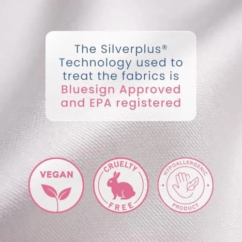 CLEAN SKIN CLUB Silver Ion Pillowcases Standard Size | Hypoallergenic & Odor-Resistant (70-120 chars) thumbnail 6