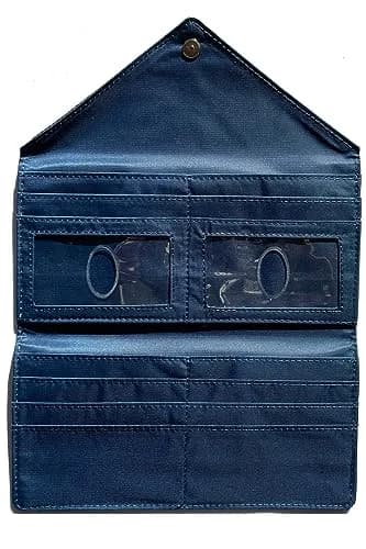 Big Skinny Slimvelope TriFold Clutch Wallet 17.78cm (7.5in) | Holds Up to 40 Cards, Evergreen Plaid thumbnail 3