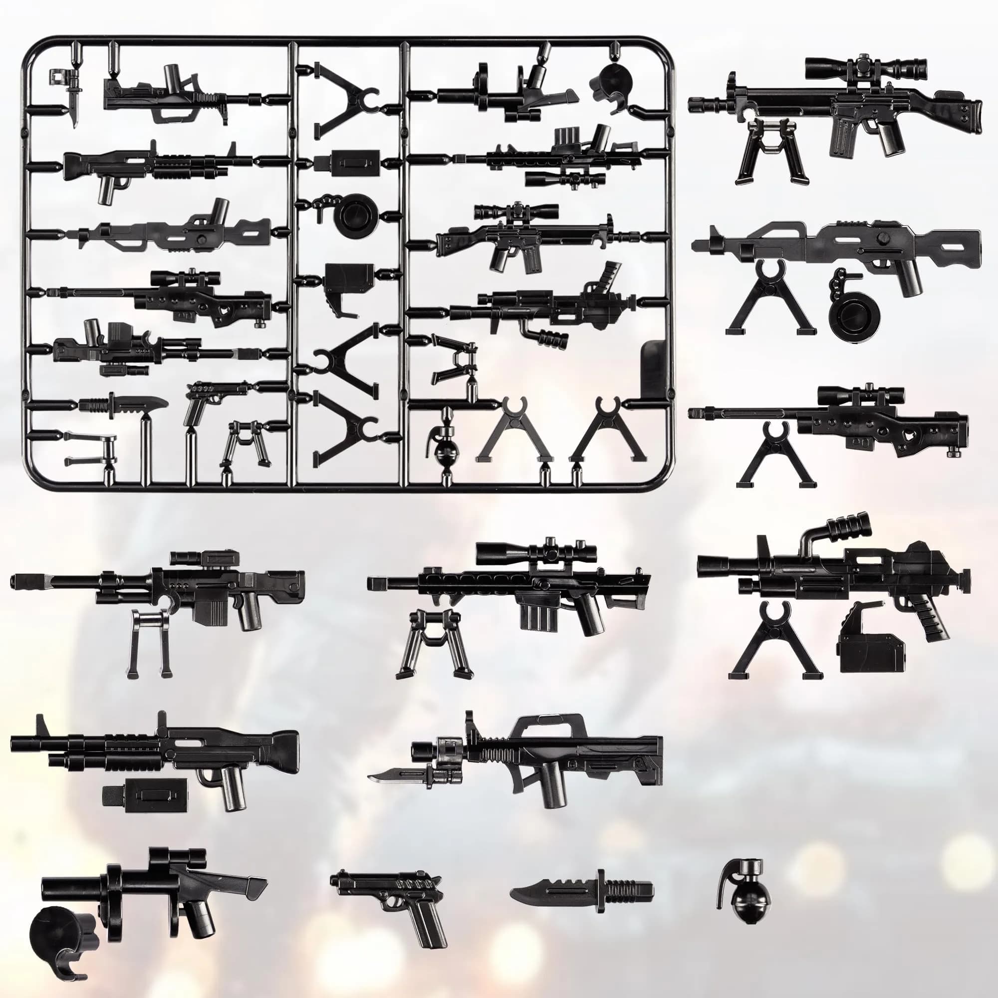 MaozyHomie US Army Battle Toy Set Weapons Pack 83 Pcs | Compatible with Major Brands - view 4