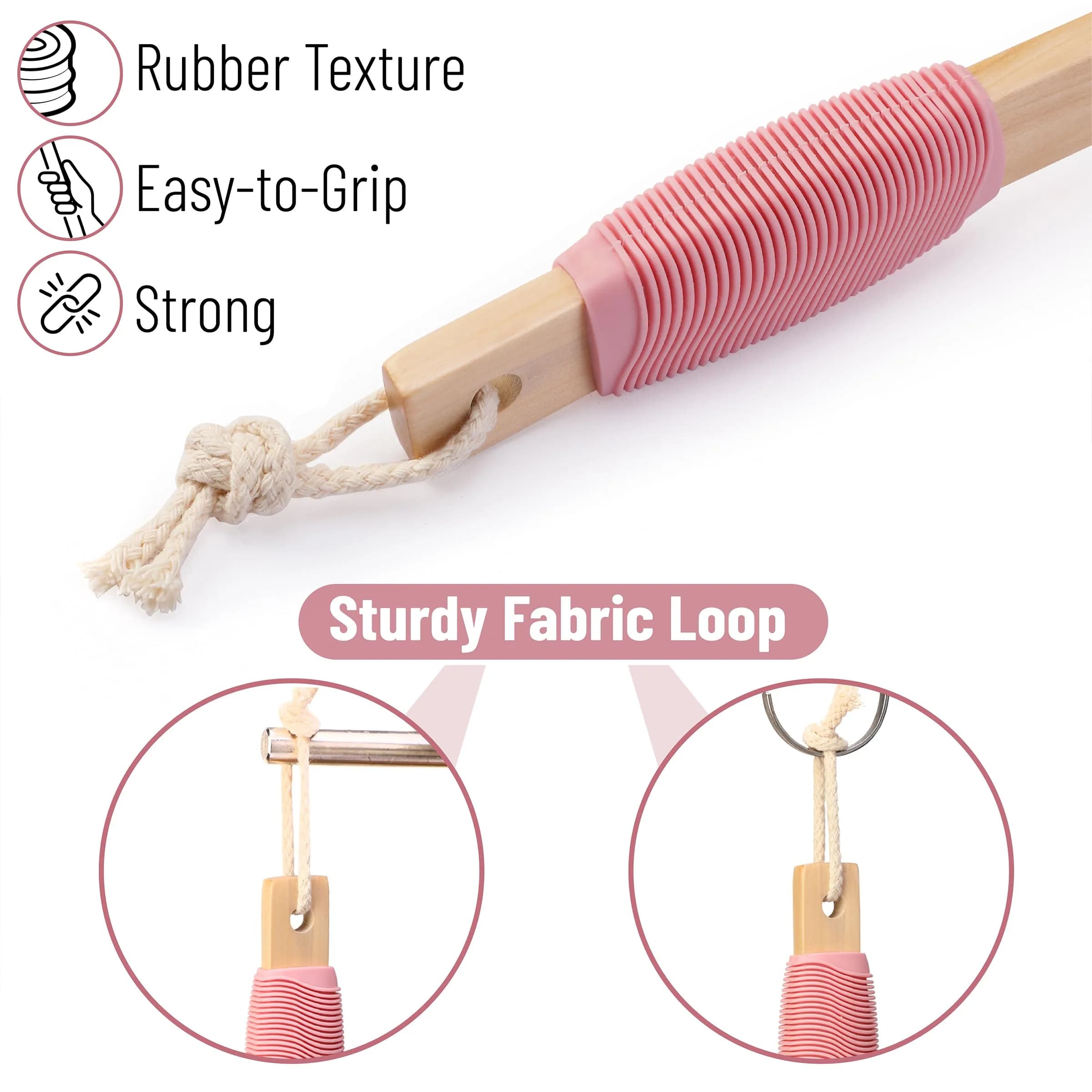 Slick Solutions Lotion Applicator 17 inch Pink | Easy Reach for Back & Body - view 5