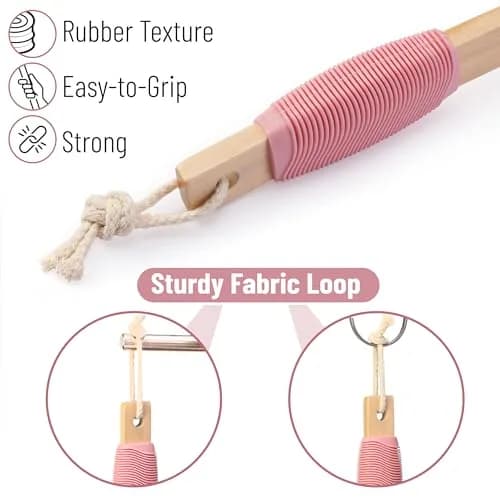 Slick Solutions Lotion Applicator 17 inch Pink | Easy Reach for Back & Body thumbnail 5