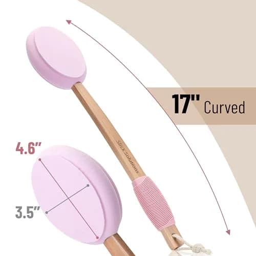 Slick Solutions Lotion Applicator 17 inch Pink | Easy Reach for Back & Body thumbnail 2