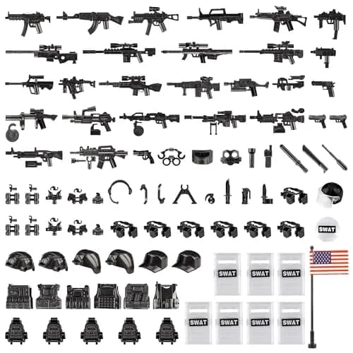 MaozyHomie Weapons Pack Military Building Blocks 88pcs | Compatible with Major Brands thumbnail 1
