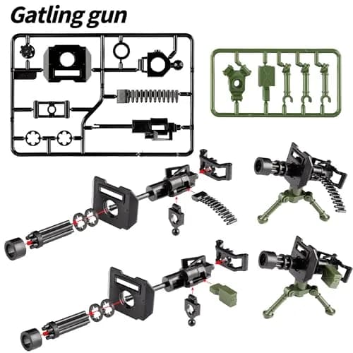 MaozyHomie Toy Weapons Accessories Pack Military U.S 5 Types Heavy Weaponry Building Blocks Compatible with Major Brands thumbnail 3