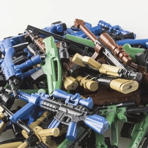 MaozyHomie 44 Pcs Weapons Pack Military 4 Countries | Compatible with Major Brands, Ages 3+ thumbnail 6