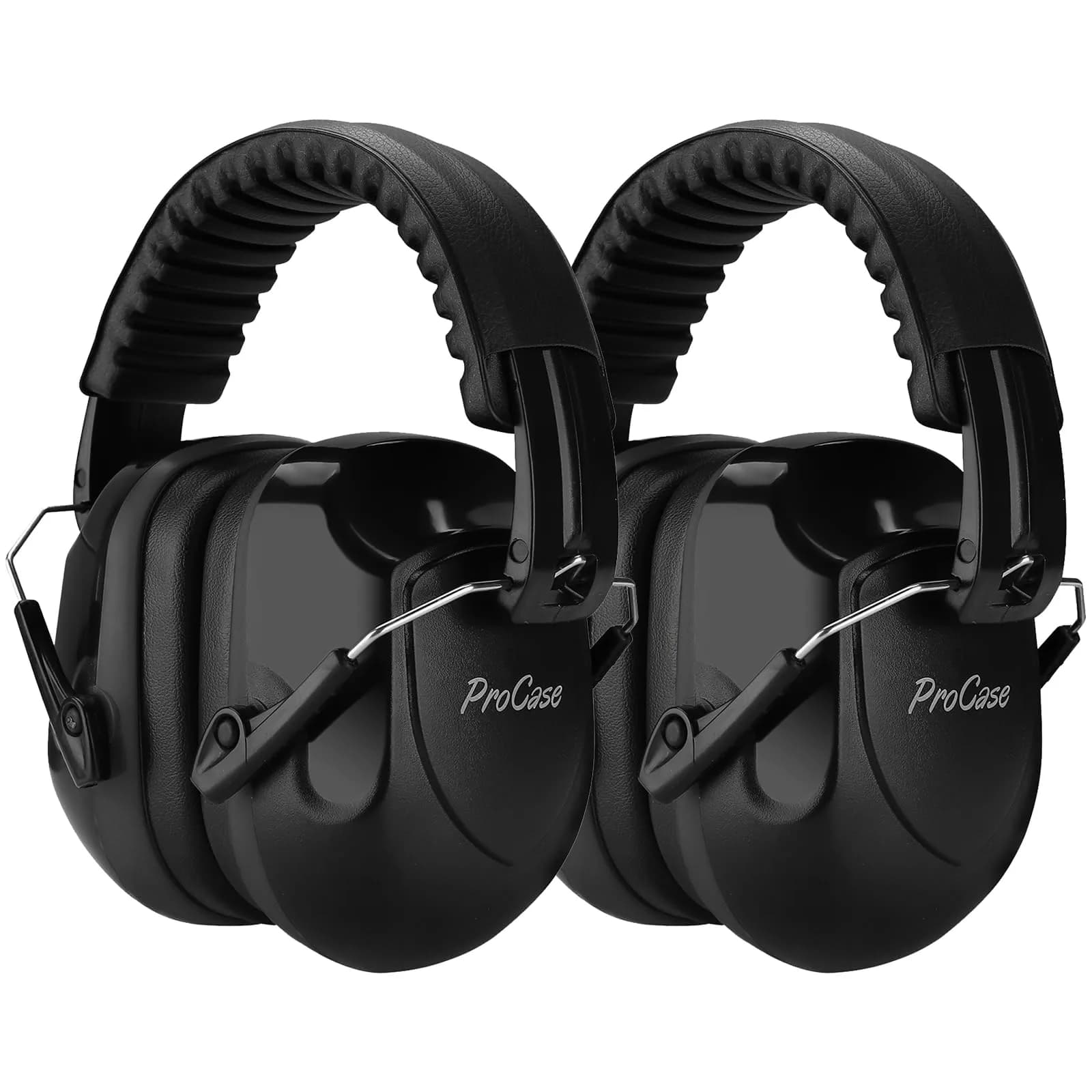 ProCase Hearing Protection Earmuffs NRR 28dB, Noise Cancelling Headphones (2-Pack, Black) | ANSI S3.19 Certified Passive Noise Reduction